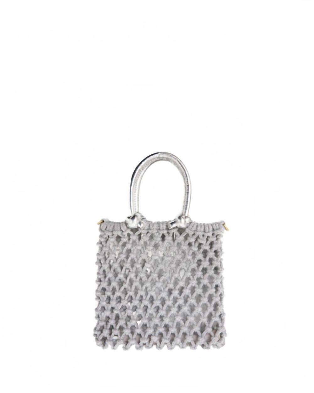 NEW CLARE V. women's bianca bag in silver